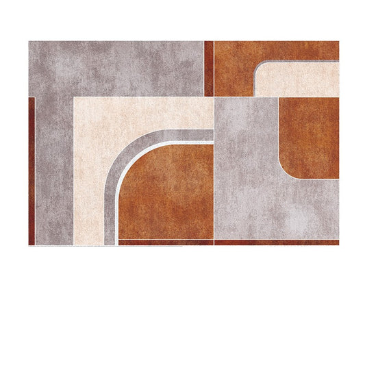 Feblilac Abstract Geometric Rectangle Living Room Carpet