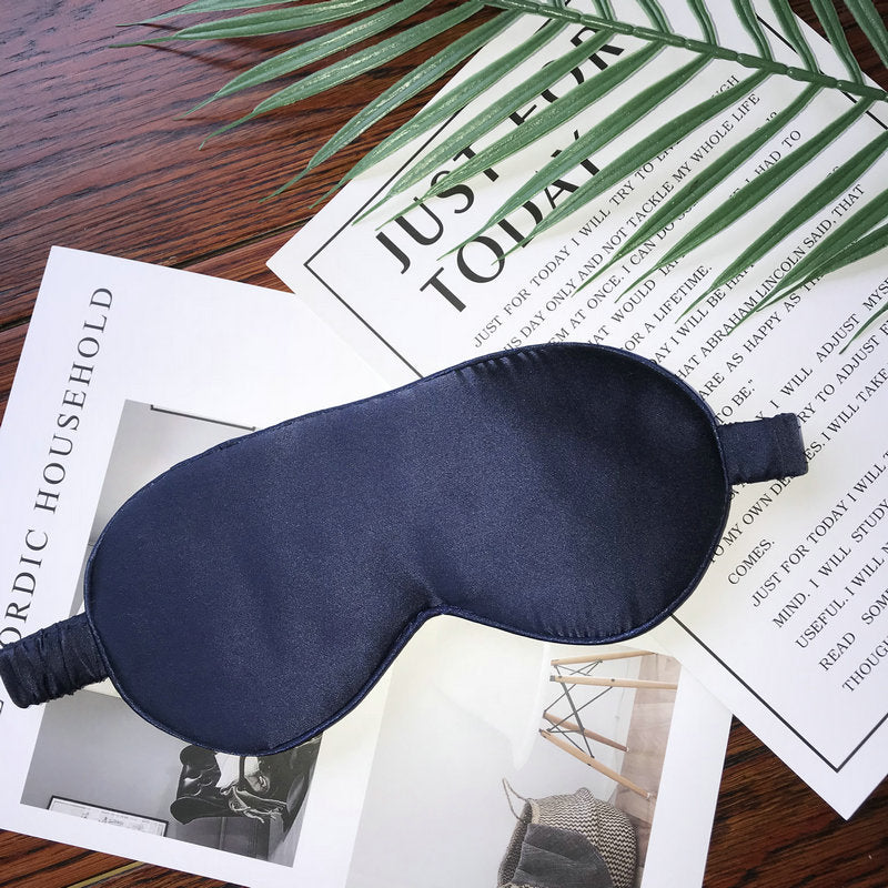 Feblilac Mulberry Gold Satin Eye Mask, Silk Eye Mask - view 9