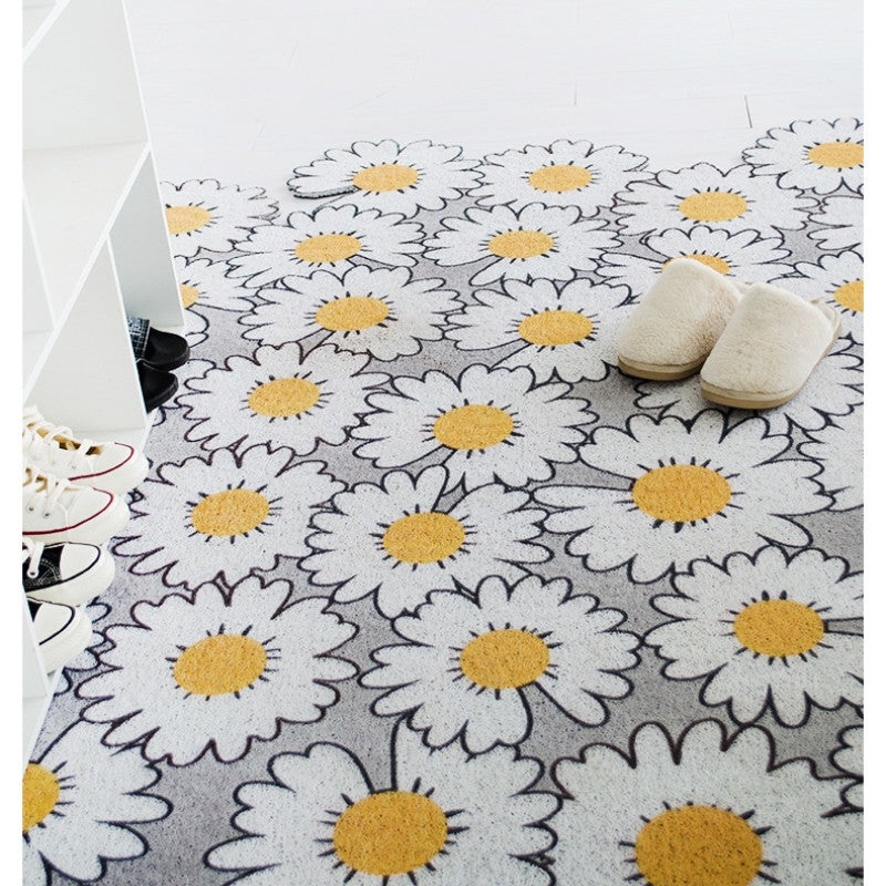 Feblilac White Daisy PVC Coil Door Mat - view 4