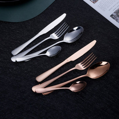 Feblilac Stainless Steel Dinnerware Knife and Fork Spoon Set