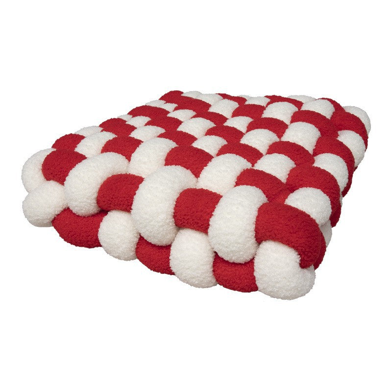 Feblilac Thickened Knotted Cookies Plush Cushion Seat Pads - view 12