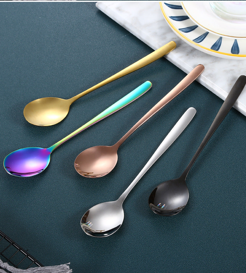 Feblilac Stainless Steel Fork and Spoon Dinnerware - view 2
