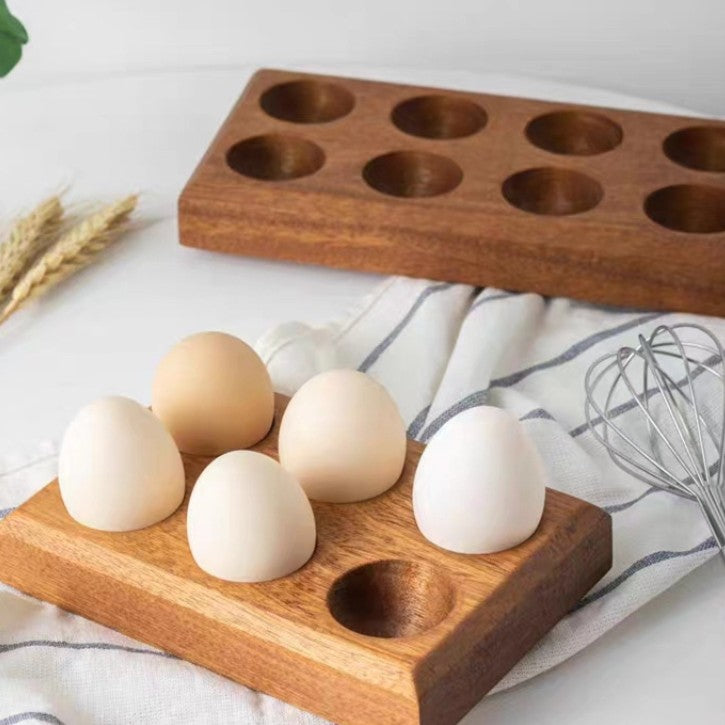 Feblilac Wooden Egg Storage Box Kitchen Storage