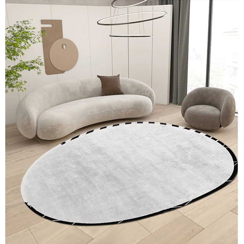 Feblilac Abstract Mirror Handmade Tufted Acrylic Livingroom Carpet Area Rug - view 2
