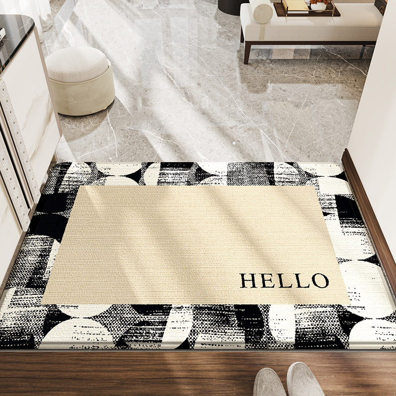 Feblilac Chinese Style Brocade Book Polyester Door Mat