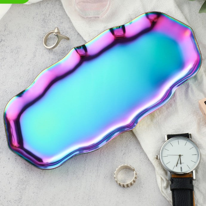 Feblilac Stainless Steel Jewellery Tray Cosmetic Storage Tray - view 8
