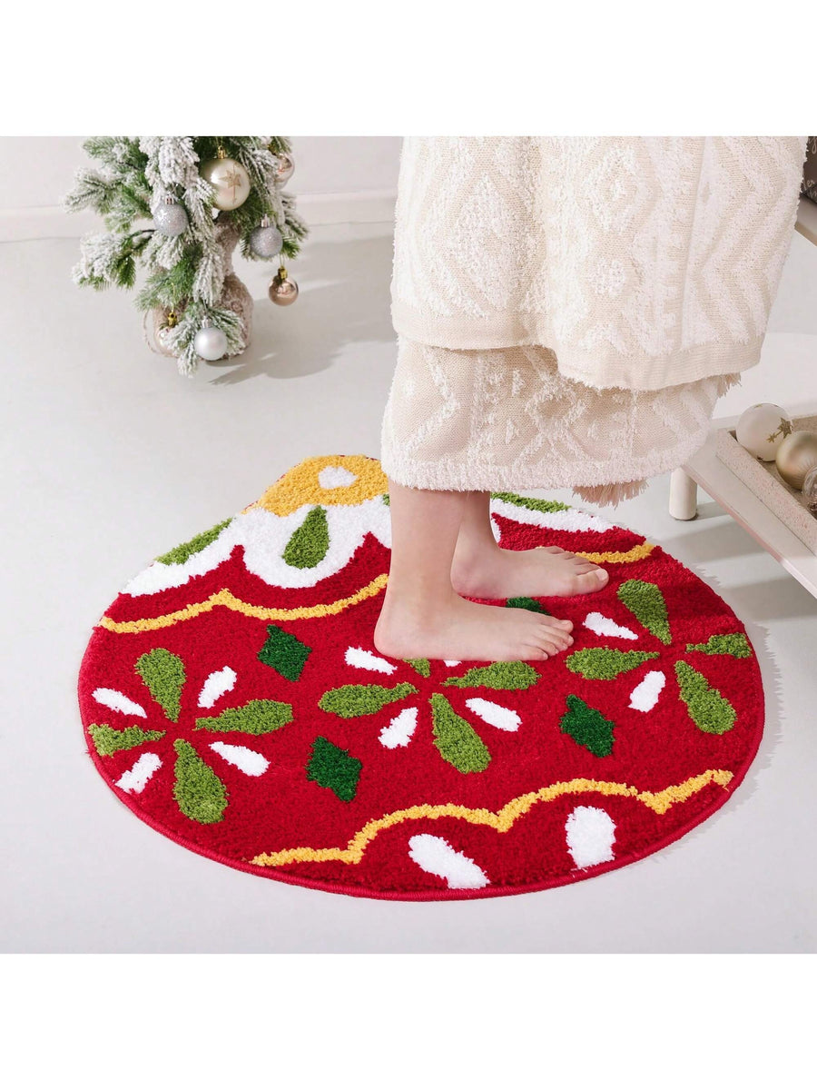 Feblilac Christmas Tree Tufted Bath Mat - view 4