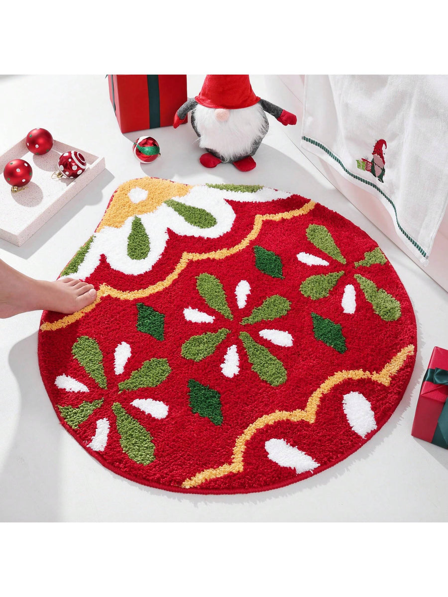 Feblilac Christmas Tree Tufted Bath Mat - view 2