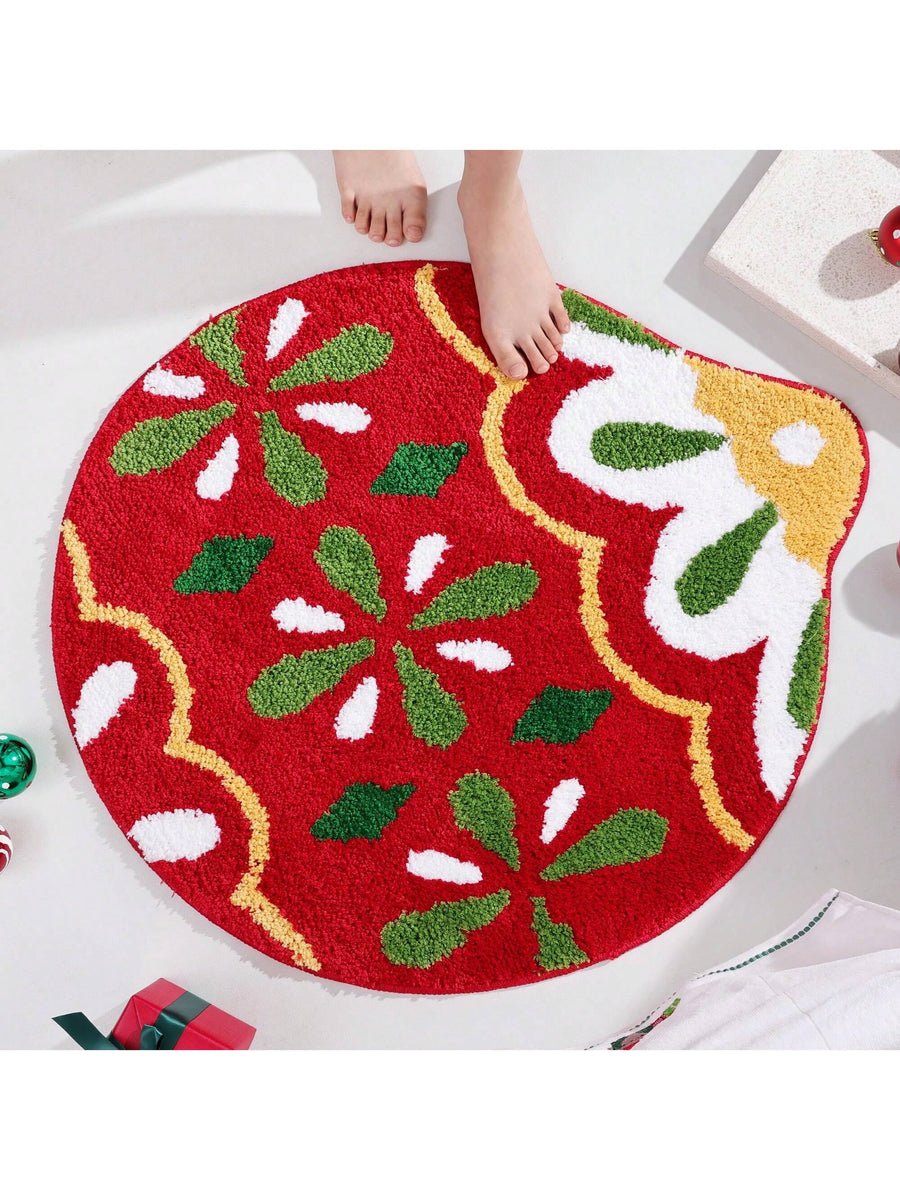 Feblilac Christmas Tree Tufted Bath Mat - view 3
