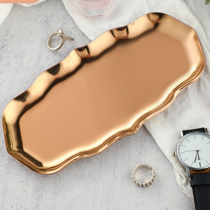 Feblilac Stainless Steel Jewellery Tray Cosmetic Storage Tray - view 9