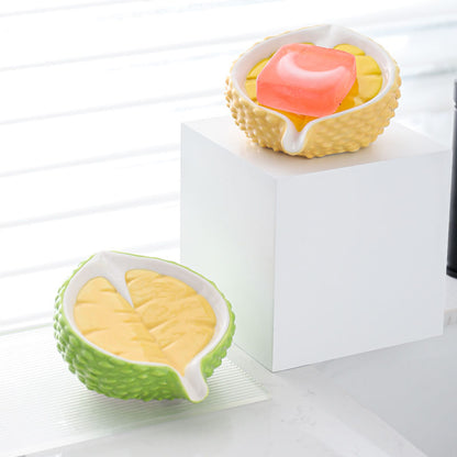 Feblilac Durian Soap Box for Bathroom