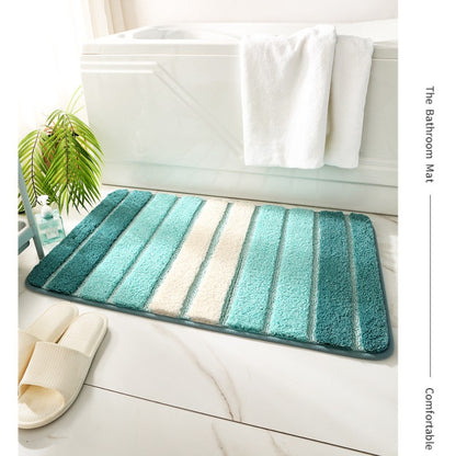 Feblilac Gradient Stripes Tufted Bath Mat