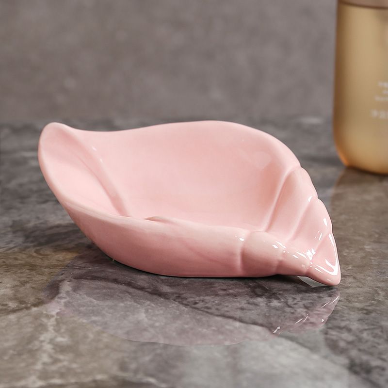 Feblilac Leaf Soap Box for Bathroom - view 9