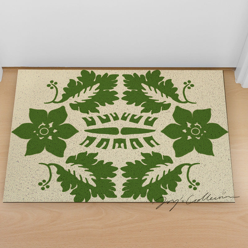 Feblilac Flowers and Plants Baroque PVC Coil Door Mat