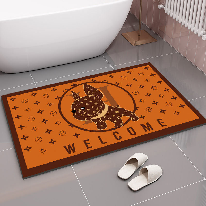 Feblilac Brand Pattern Diatomaceous Earth Bathmat