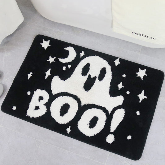 Feblilac Cute Ghost Tufted Bath Mat