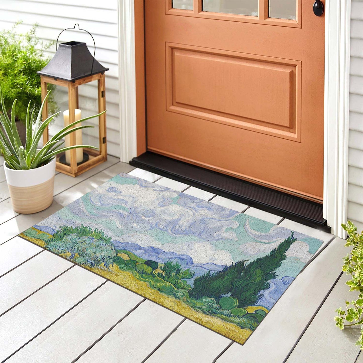 Feblilac Van Gogh's Fields PVC Coil Door Mat