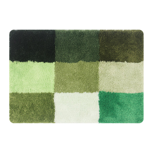 Feblilac Nine Colors Checkerboard Tufted Bath Mat