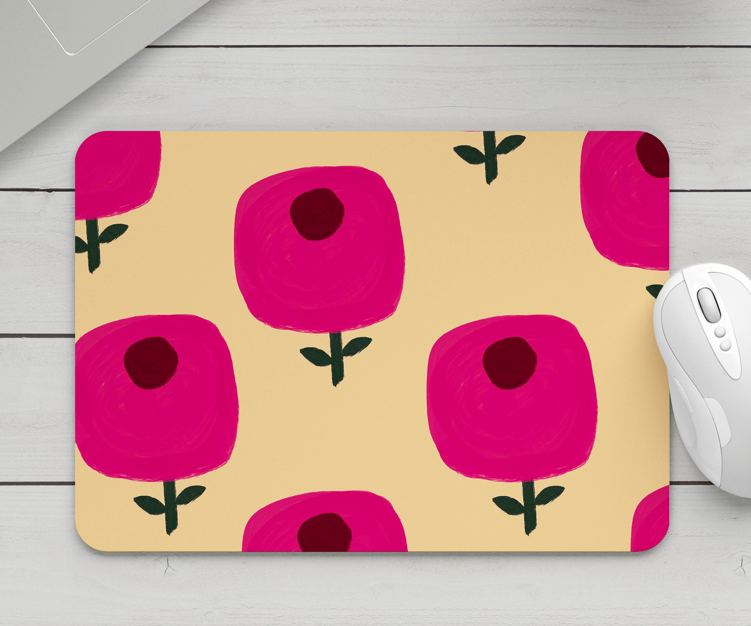 Feblilac Wildflowers Blooming Mouse Pad
