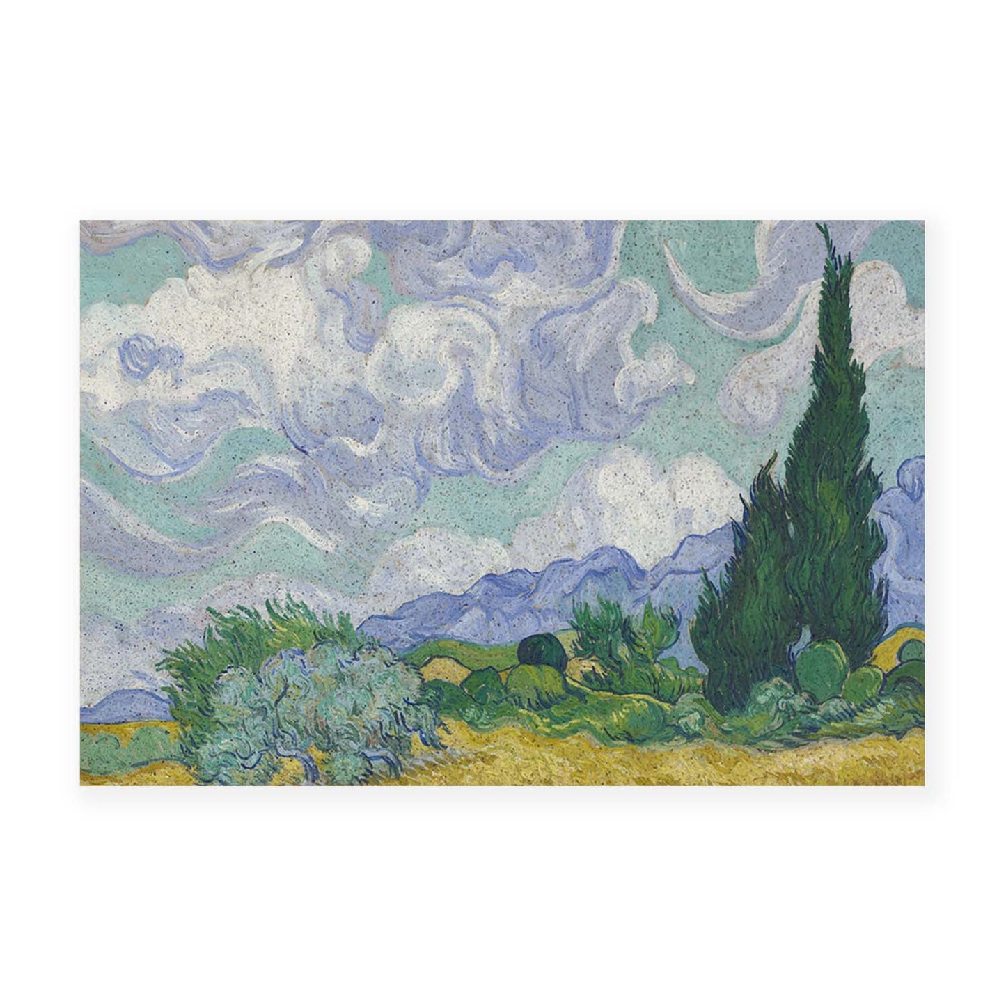 Feblilac Van Gogh's Fields PVC Coil Door Mat