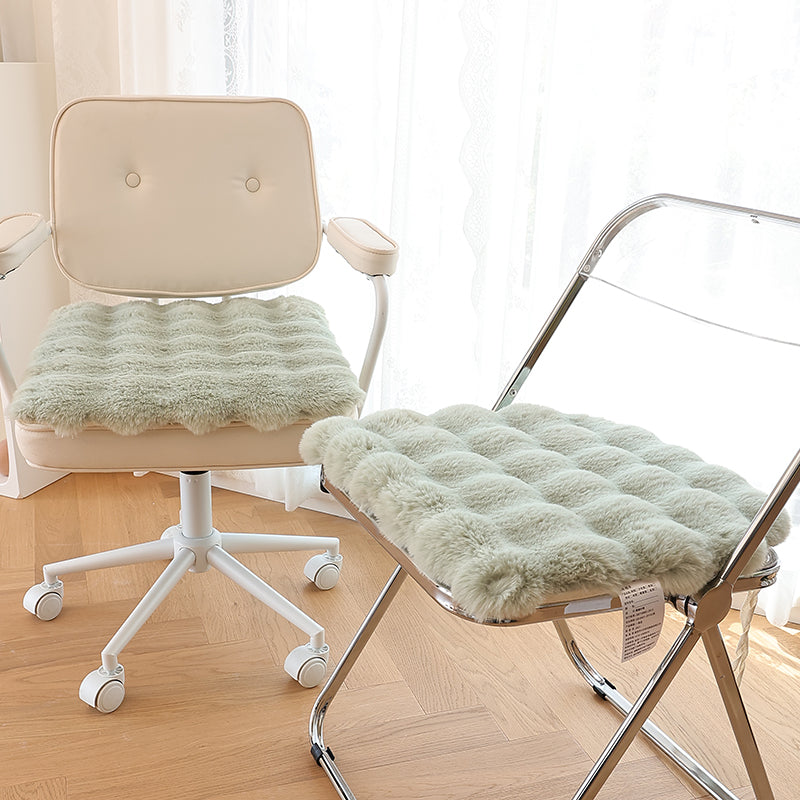 Feblilac Horseshoe-Shaped Solid Plush Cushion