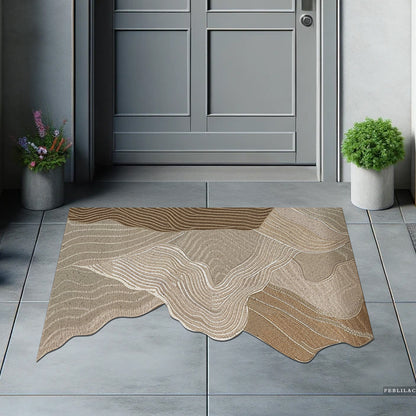 Feblilac Orange Mountains PVC Coil Door Mat