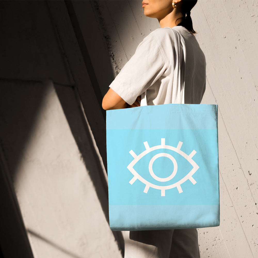 Feblilac the Eye of the Blue Devil Canvas Tote Bag