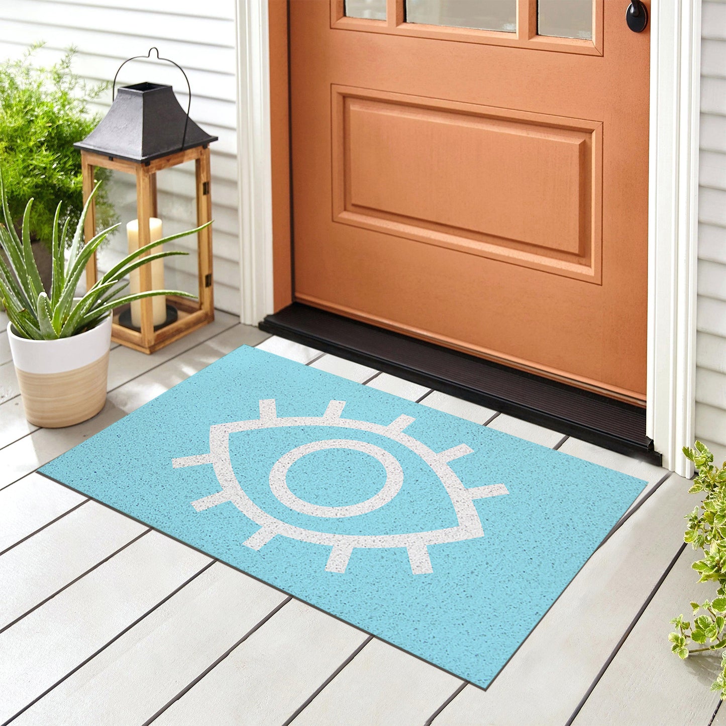 Feblilac the Eye of the Blue Devil PVC Coil Door Mat