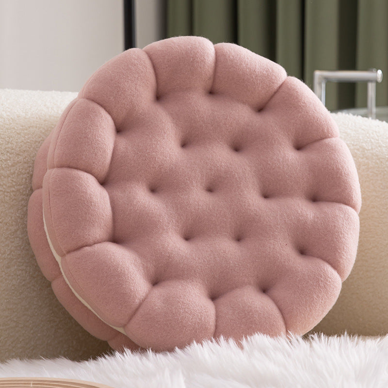 Feblilac Thickened Sandwich Biscuit Plush Cushion