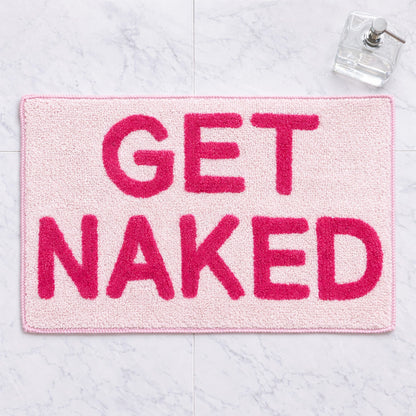 Pink Get Naked Bath Mat