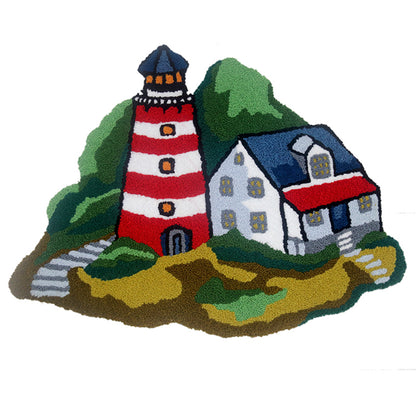 Feblilac Lighthouse Tufted Bath Mat