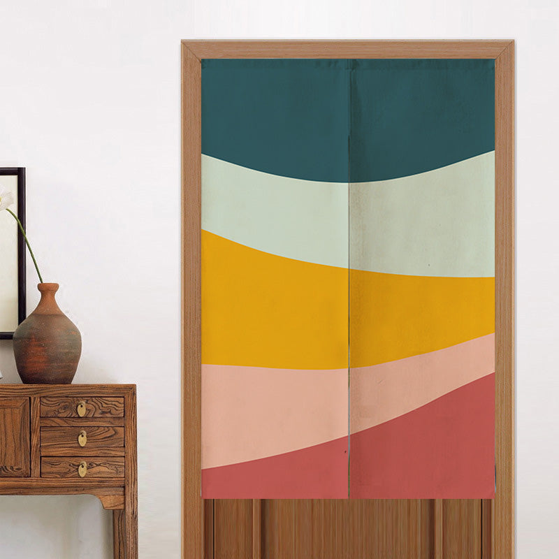 Feblilac Five Color Mountain Door Curtain