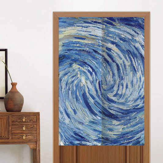 Feblilac Starry Night Door Curtain