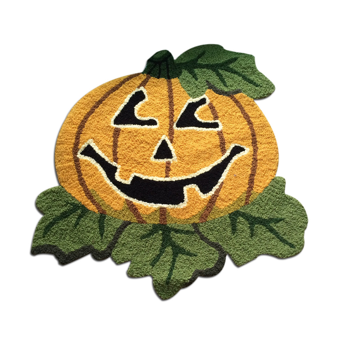 Halloween Pumpkin Rug for Bathroom, Cute Soft Cartoon Skull Door Mat, Pumpkin Man Carpet for Bedroom