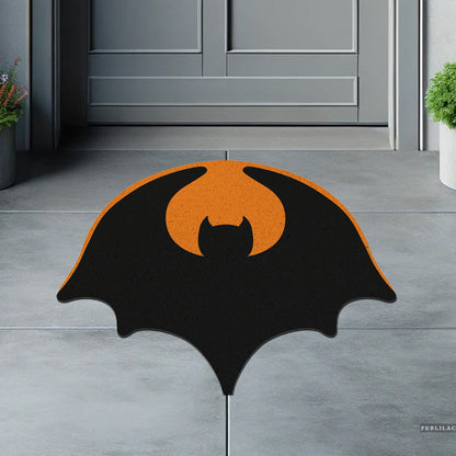 Feblilac Bats and Half Moon Coil Door Mat