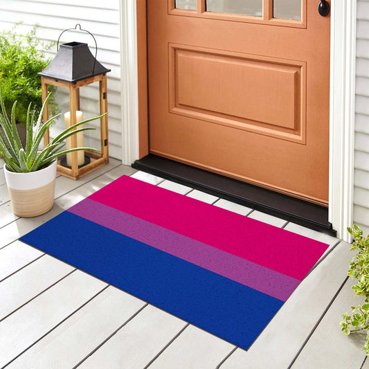 Feblilac Pink Purple Blue LGBT Flag PVC Coil Door Mat