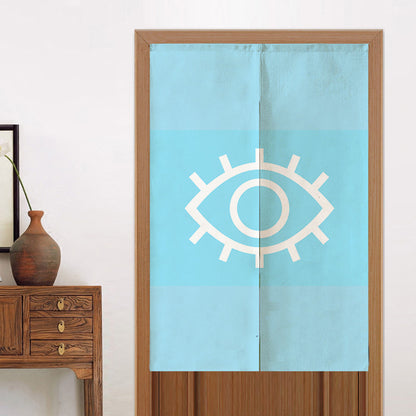 Feblilac the Eye of the Blue Devil Door Curtain