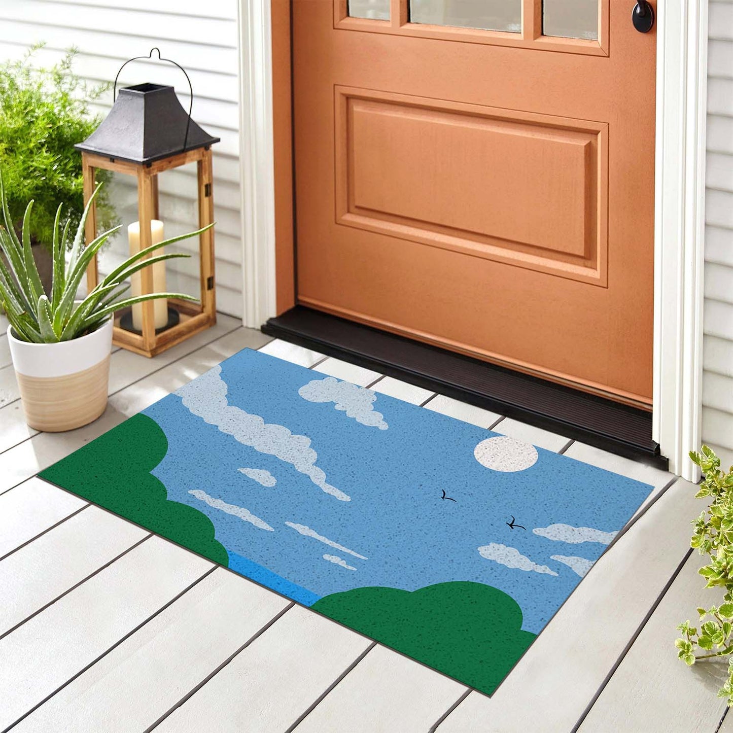 Feblilac Path to the Beach PVC Coil Door Mat