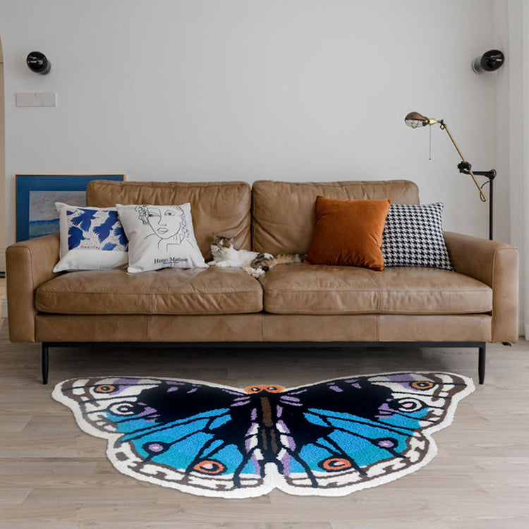 Feblilac Cute Butterfly Tufted Bath Mat - view 3