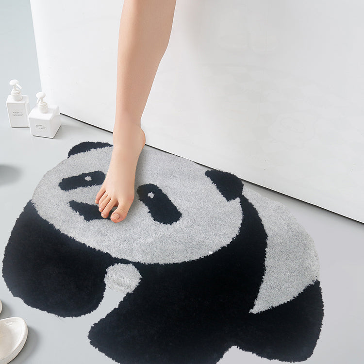 Feblilac Cute Panda Tufted Bath Mat