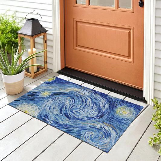 Feblilac Starry Night PVC Coil Door Mat