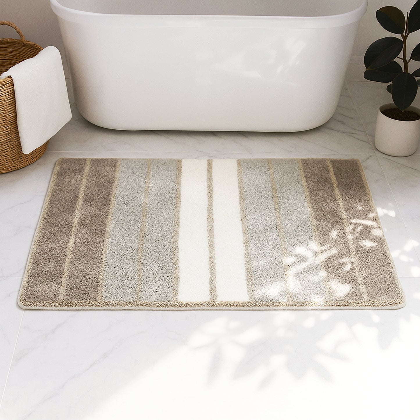 Color Stripes Bath Mat