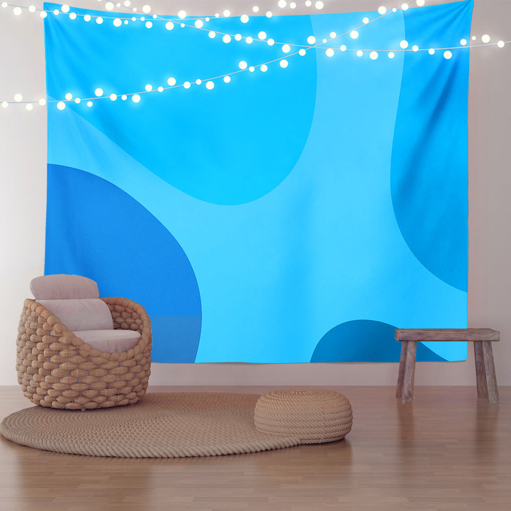 Feblilac Blue Wave Coast Tapestry