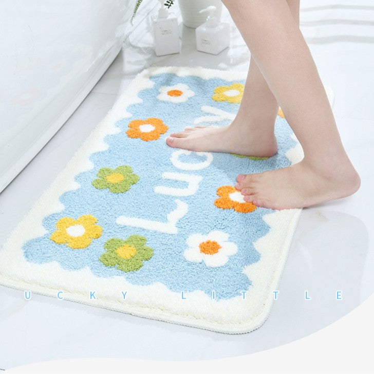 Feblilac Lucky Little Flower Tufted Bath Mat - view 2