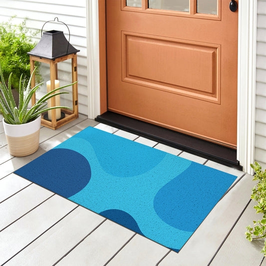 Feblilac Blue Wave Coast PVC Coil Door Mat