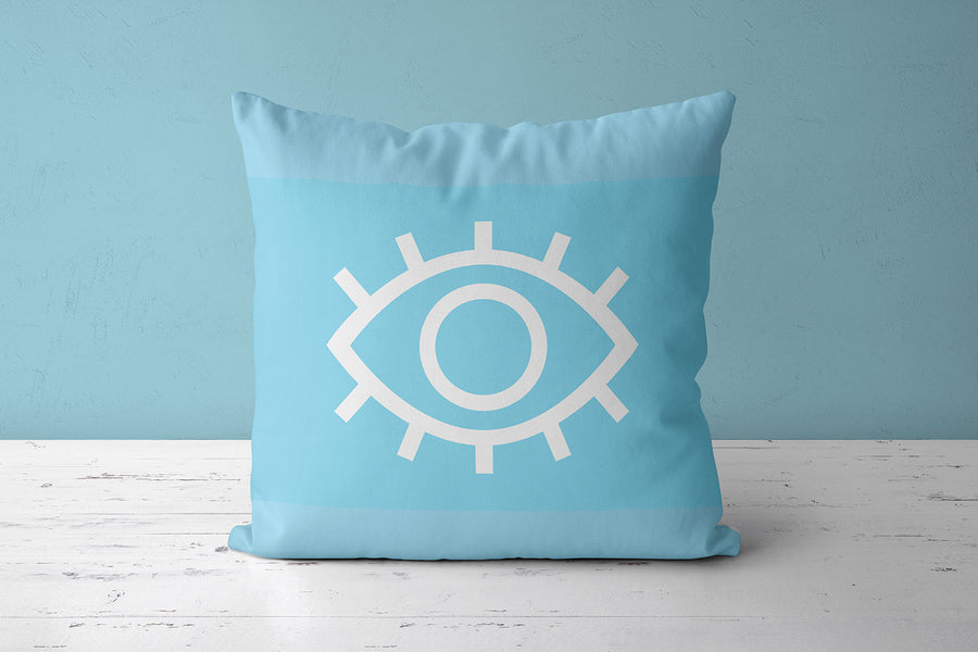 Feblilac the Eye of the Blue Devil Cushion Covers Throw Pillow Covers - view 2