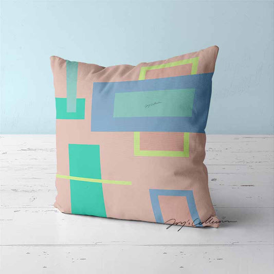 Feblilac Geometric Big Squares Geometric Cushion Covers Throw Pillow Covers