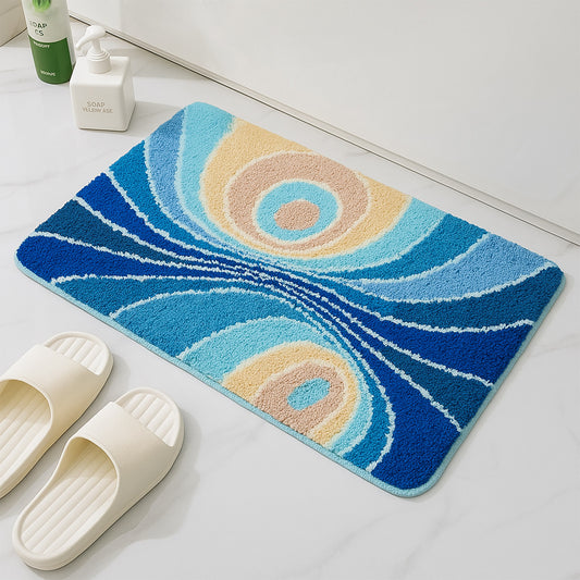 Feblilac the Milky Way Tufted Bath Mat