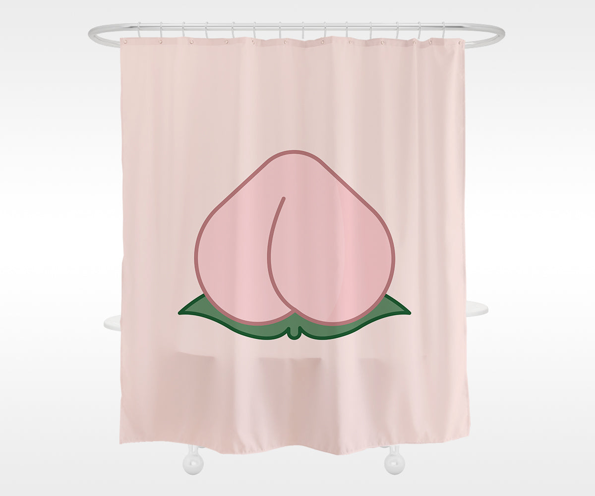 Feblilac Pink Peach Shower Curtain
