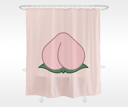 Feblilac Pink Peach Shower Curtain